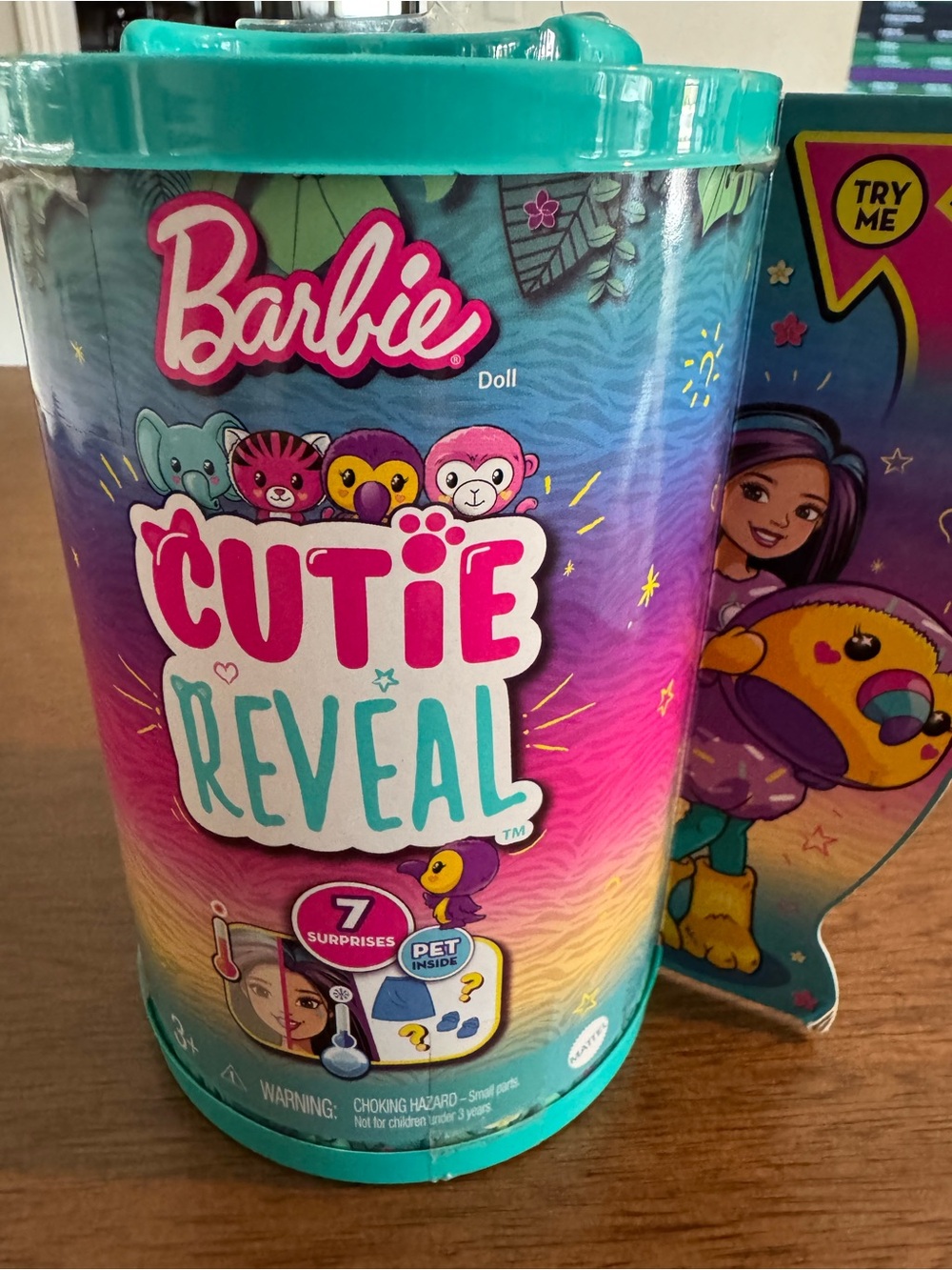 Barbie Cutie Reveal Doll - Teal, Pink, Purple Gradient